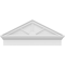 Ekena Millwork Peaked Cap 3 Spoke Architectural PVC Combination Pediment, 34"W x 15-3/8"H x 2-3/4"P (Pitch 6/12) PEDPC034X155PKC03 - alternate 4